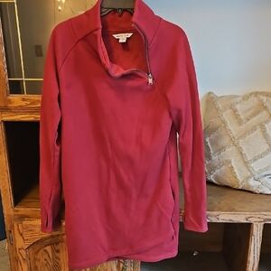 Athleta Crimson Quarter-Zip Tunic